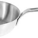 IMEEA 5.5-Inch Small Egg Pan Omelet Pan SUS304 Stainless Steel Mini Sauce Pan Frying Pan with Spout