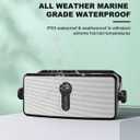 Inwa Bluetooth Outdoor Speaker, IPX5 Waterproof Wall Mount Speaker, Wireless Sync Up to 100 Speakers, Connect Seamlessly to Phone, Computer, Suitable for Patio, Porch, Gazebo, Garage, 2 PCS