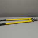 QWORK Cable Cutter, 32 Inch Stainless Steel Hardened Cutter for Cutting Up to 1/2" Wire Rope