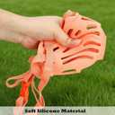 Breathable Dog Muzzle to Prevents Chewing and Biting, Adjustable Mouth Cover, Silicone Pet Muzzles for Grooming Trimming Training (Pink, #7)