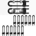 Baby Proofing Cabinets,Cabinet Locks for Babies,12 Pack U-Shaped Child Locks for Cabinets, Child Proof Cabinet Latches,Child Safety Cabinet Locks with Adjustable by SPISPI (Black)