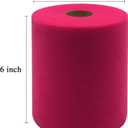 Fuchsia Tulle Fabric Rolls 6 Inch by 200 Yards (600 feet) Fabric Spool Tulle Ribbon for DIY Halloween Tutu Bow Baby Shower Birthday Party Wedding Decorations Craft Supplies