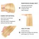 26 28 30 Inch P27613 Human Hair Bundles Highlight Blonde Straight Human Hair Bundles Two Tone Honey Blonde Mixed With 613 Bundles Ombre Straight Bundles