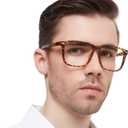 Large Reading Glasses Men Blue Light Blocking Readers for Computer 1.0 1.25 1.5 2.0 To 5.0 6.0 (Brown Turquoise)