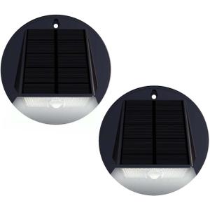 Solar Motion Wall Lights 33LED Solar Motion Sensor with 3 Lighting Modes, IP65 Waterproof Solar Security Lights, Solar Fence Lights, Solar Powered Outdoor Lights for House (White Led 2Pack)