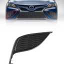 Matte Black, Bumper Fog Light Cover, Front Passenger Side, Compatible with Toyota Camry XSE/SE 2021 2022 2023, Replace# TO1039243 81481-06240 8148106240