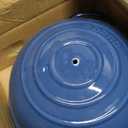 VORRINGARD Cast Iron Enameled Dutch Oven Pot with Lid for Bread Baking, Bread Oven, 6 Quart, Blue