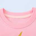 Toddler Girl Cotton Long Sleeve Sweatshirt Christmas Clothing 2-9Y (6-7 Years, #Pink Unicorn)