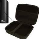 Hard EVA Carrying Case Compatible with for Western Digital WD Elements Desktop External Hard Drive WDBWLG-TBHBK-NESN.(6.88 * 5.31 * 2.75 inch)