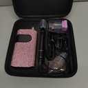 Professional Nail Drill Machine, Lavinda 35000RPM Electric Nail File for Acrylic Gel Nails, Cordless Portable Nail Drill Kit with Coreless Motor, Manicure Pedicure Shape Tools (Diamond, Pink)