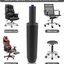 MySit 2.2" Stroke Office Chair Gas Lift Cylinder Replacement, Heavy Duty 450lbs Shortest Gas Spring Rod Part Sinking 2.4 inches Universal Size Black for Short Person, High Chair Base, Class 4