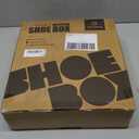 SEE SPRING 12 Pack Shoe Storage Box, Clear Plastic Stackable Shoe Organizer for Closet, Space Saving Foldable Shoe Rack Sneaker Container Bin Holder