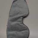 Sivio Weighted Eye Mask for Sleeping, Cooling & Cozy Reversible Blackout Sleep Mask for Women & Men, Microwave Freezable Heavy Blindfold for Migraine, Travel, Meditation, 0.55lbs, Grey