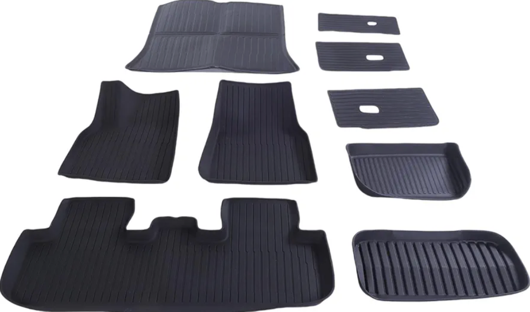 Velvresse 9PCS Floor Mats 
Floor Mats for Tesla Model Y Juniper 2025 2026 5-Seater (Not Fit 7 Seats), All Weather TPE Floor Liners Front & Rear Trunk Cargo Liners Backrest Mats, Model Y Juniper Accessories 9PCS