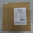 2 x 4-Pack Hammered Decorator Wall Plates, for Receptacle, Dimmer Switch, GFCI Outlet, Pure White Outlet Cover Plate, Durable Metal, 3.15''*4.88'', Midsize