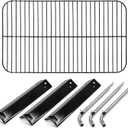 Adviace Replacement Grill Parts for Expert Grill XG10-101-002-02 3 Burner Gas Grill, Heat Tents Heat Plates & Burner Tubes & Cooking Grid Grate for 3 Burner Walmart Expert Grill Model XG10-101-002-02