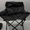 Levede Folding Camping Moon Chair Lightweight Outdoor Chairs Portable Seat Black