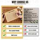 4x6 Inch Kraft Recipe Cards, 110 Sheets Double Sided Thick Card Stock with Lines, Vintage Cooking Cards for Wedding, Bridal Shower and Baby Shower,Kitchen Diaries(Brown)