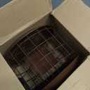 Kingsyard Squirrel Proof Suet Feeder, Cage Bird Feeders for Outdoors Hanging, All Metal, Double Suet Cake Capacity, Tray & Weatherproof, Brown