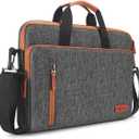 KIZUNA Laptop bag Case 12.5 Inch Shoulder briefcase Handbag For MacBook Air 13 M3 2024/MacBook Pro 14 M2 M1 Pro/13.3" HP Envy x360 13/14" ThinkPad X1 Carbon13.3 Yoga Slim 7i Carbon, Brown