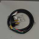 Elecan 4-Prong Dryer Power Cord 4 Ft Black, 30 Amp Appliance Power Cord with Dryer Replacement Plug, 4 Color-Coded Wire, Eyelet Connectors, NEMA 14-30P to 4-Wire, 10 AWG SRDT, ETL Listed