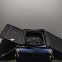 U.S. Traveler Aviron Bay Expandable Softside Spinner Wheels, Navy, 3 Piece Luggage