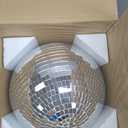 8-Inch Disco Ball 2-Pack Silver Hanging Mirror Ball with String, Reflective Disco Ball Decorations for Weddings, Birthdays, Classrooms, Home, DIY, Indoor & Outdoor Events