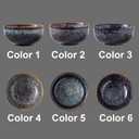 Serving Bowls - 22 Ounce Bowls Set - Ceramic Bowl Set of 2-5.75 inch Salad Bowls - Soup Bowls - Cereal Bowls for Kitchen, Speckled Black Purple