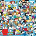 RoseArt - Peanuts - Cast of Characters - 1000 Piece Jigsaw Puzzle for Adults