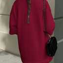 PRETTYGARDEN Women's 2 Piece Lounge Sets 2025 Summer Short Sleeve Tunic Tops Drawstring Shorts Matching Outfits Tracksuits (Wine Red,Small) (S)