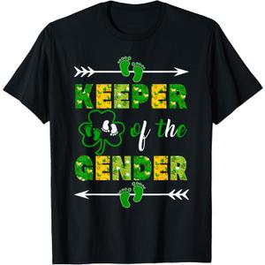 St Patrick's Day Party T-Shirt (Large, Black)