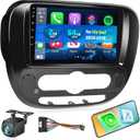 NHOPEEW Car Stereo for Kia Soul 2014-2019, [2+64G] 9 inch HD Touchscreen Android Radio - Wireless Carplay and Android Auto, DSP, WiFi, GPS, Mirror Link, FM/RDS Radio, SWC + AHD Backup Camera