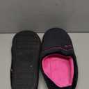 House Slippers for Women with Arch Support | Memory Foam Non-Slip, Two Tone Embroidered Soft Home Slippers, All Season Comfort (10, Black-pink)