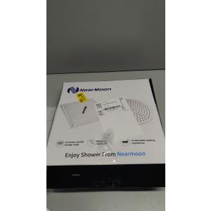 NearMoon Rain Shower Head, Ultra-Thin Design-Pressure Boosting, Awesome Some Experience, High Flow Stainless Steel Rainfall Head (12 Inch, Brushed Nickel)