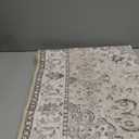 zesthome Runner Rug 2x5 - Stain Resistant Machine Washable Rug, Non Slip Vintage Hallway Runner Rugs, Low Pile Lightweight Runners for Kitchen, Entryway and Corridor (Beige/Grey)