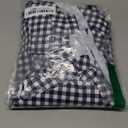 Blooming Jelly Women's High Waisted Bikini Sets Tummy Control Swim Skirt Two Piece Swim Suit 2025 Retro Swimsuit (Large, Black White Plaid)