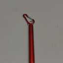 Cruise Ship Essentials, Reusable Collapsible Stainless Steel Drinking Straws with Aluminum Case, Cleaning Brush,and Keychains-Red