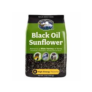Black Oil Sunflower Seeds for Birds 35.3 Pounds, Wild Bird Seed for Outside Feeders, Great for Northern Cardinals, Blue Jays and Hairy Woodpeckers, Wild Bird Food 35.3lbs