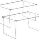 Blue Summit Hanging File Bars For File Cabinet, Letter Size, 13x17.5, Metal Files Holder Bars on Desktop, File Drawer Organizer Insert, Filing Cabinet Organizer Insert, Set of 2