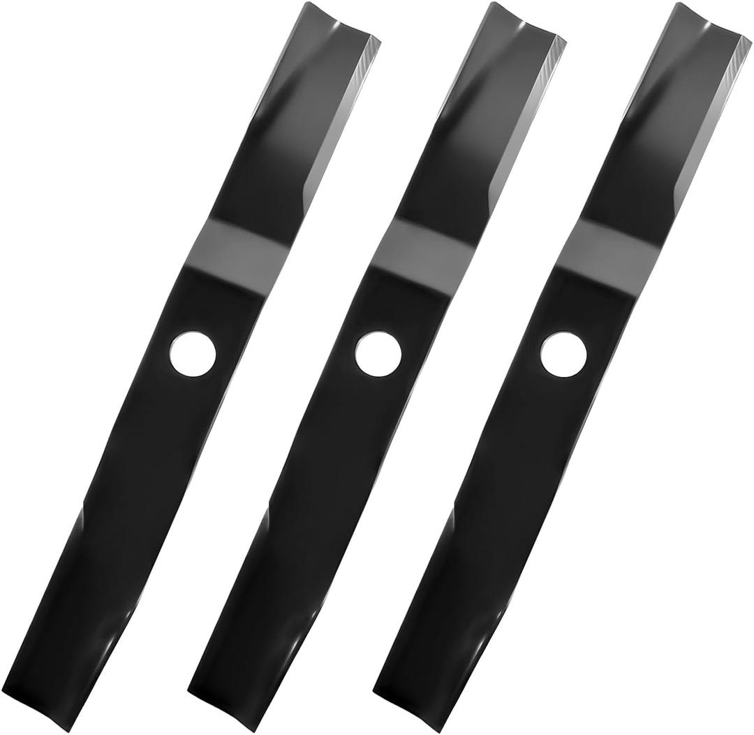 Belleone Heavy-Duty Blades Compatible with Kubota K5647-34340, K5651-34340 for 60" Decks, Mower Blades Fits on ZD21, ZD25, ZD28, ZD321, ZD326, ZD331, ZG327, 3 Pack