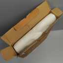 Bedsure GentleSoft 100% Cotton Large Throw Blanket for Couch 50x70 inches - Breathable and Lightweight, Soft Cozy Herringbone Woven Cotton Throw for Summer, Cream Office Chair Blanket