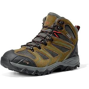 NORTIV 8 Men's Ankle High Waterproof Hiking Boots Outdoor Lightweight Shoes Trekking Trails Armadillo 11