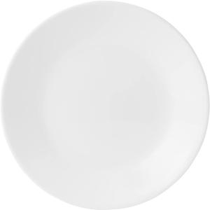 Corelle Vitrelle 6.75" Salad Appetizer Plate Set, Triple Layer Glass and Chip Resistant, Lightweight Round Plates, 1-Piece Winter Frost White