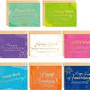 Fancy Land Colorful Work Anniversary Cards 24 Pack Embossed Business Employee Appreciation Cards with Envelopes Blank Inside