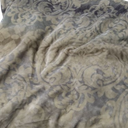 Gradient Blanket With Ornament Grey 60x60inch