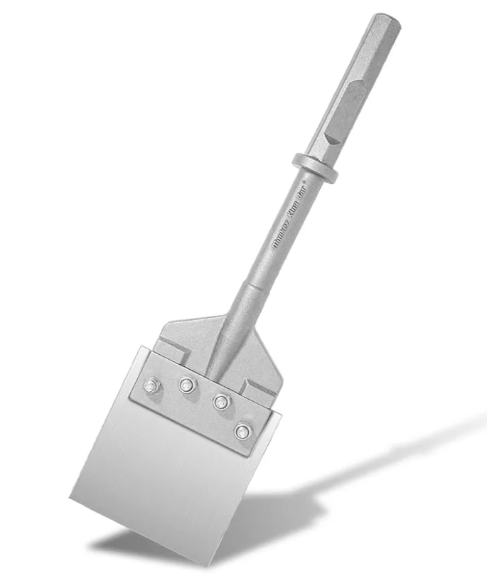MonkeyKingBar-Hex/Notch 1-1/8" Floor Scraper-21" x 6"Heavy Duty Chisel-Adhesive Removal, Thinset, & Tile Demolition