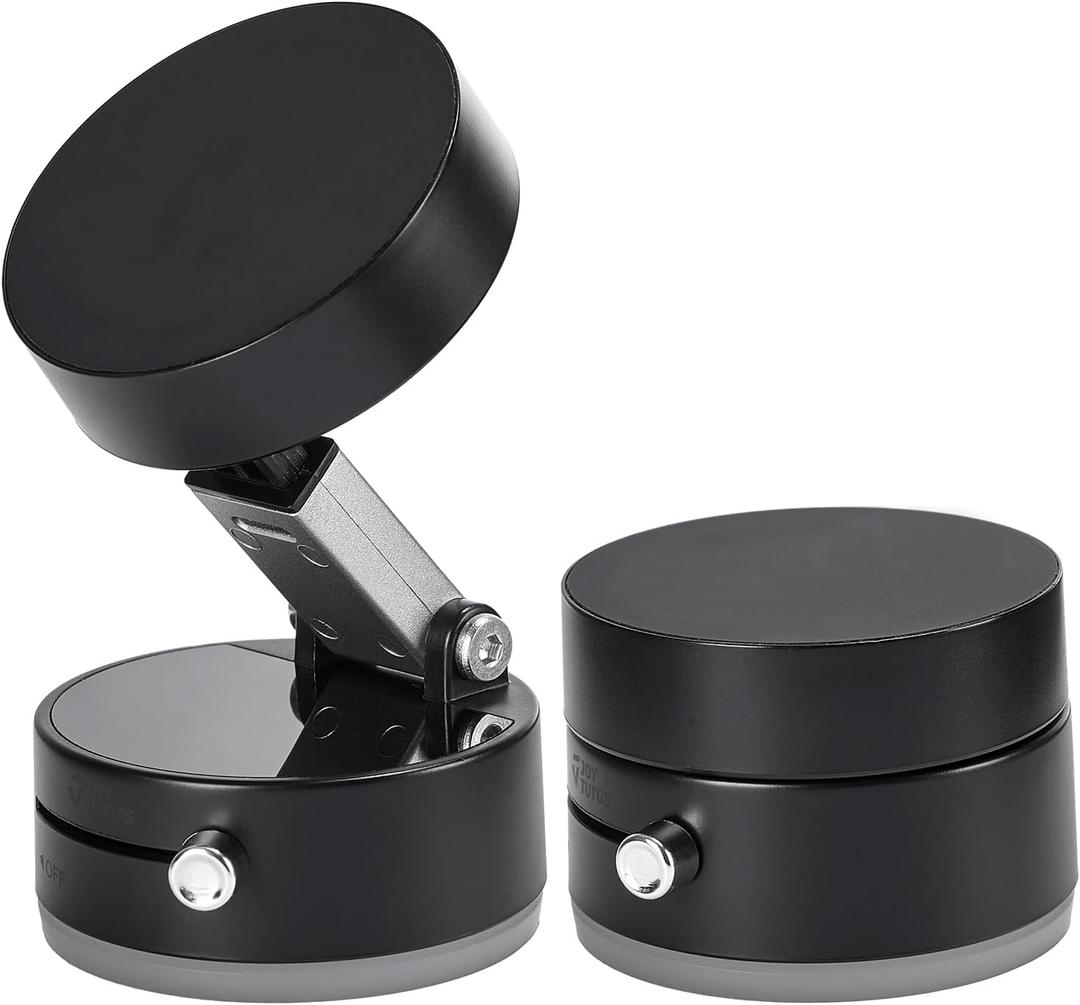 JOYTUTUS Shower Phone Holder, Reusable Suction Cup Phone Mount for Shower, Mirror, Kitchen, Window & Bathroom, Shower Phone Mount Compatible with iPhone 16, 15, 14, 13, 12 & All Phones (Black)