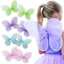 Butterfly Craze Girls' Fairy, Angel or Butterfly Wings  Costume Accessories for Parties  Colors: Blue, Green, Pink, Purple