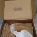 WaySoft Genuine Australia Mid Calf Sheepskin Fur Winter Boots for Women, Water Resistance Shearling Furry Boots Women (7, Chestnut)