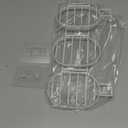 MASADI 3 Tier Soap Dish Holder, Soap Bar Holder with Hooks, Shampoo Bar Caddy for Shower Wall, Razor Holder for Shower, Bar Soap Container 304 Stainless Steel, Bathroom (White)